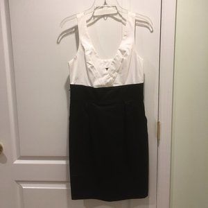 Black and White Express color block dress